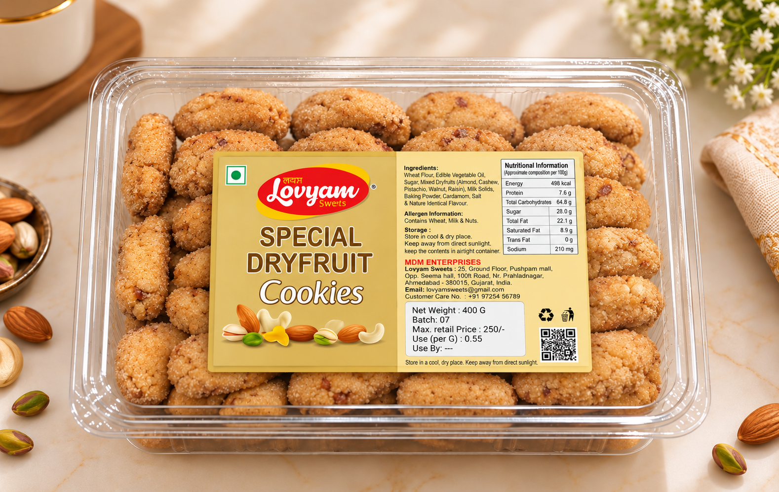 Special Dryfruit Cookies