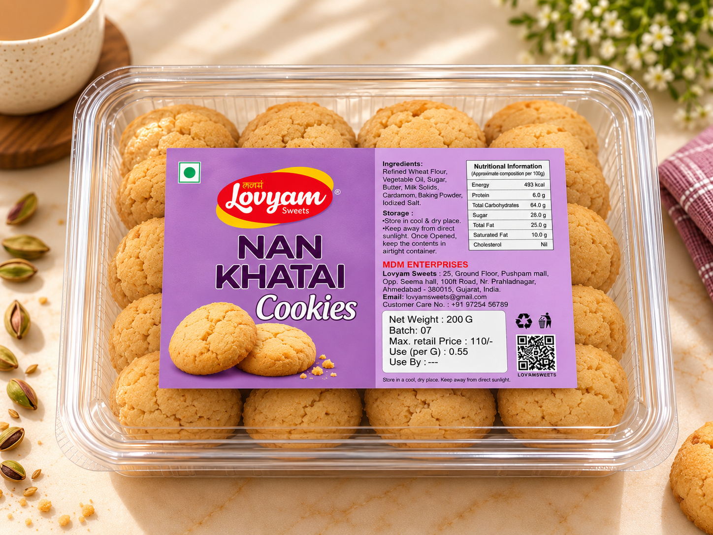Nan Khatai Cookies